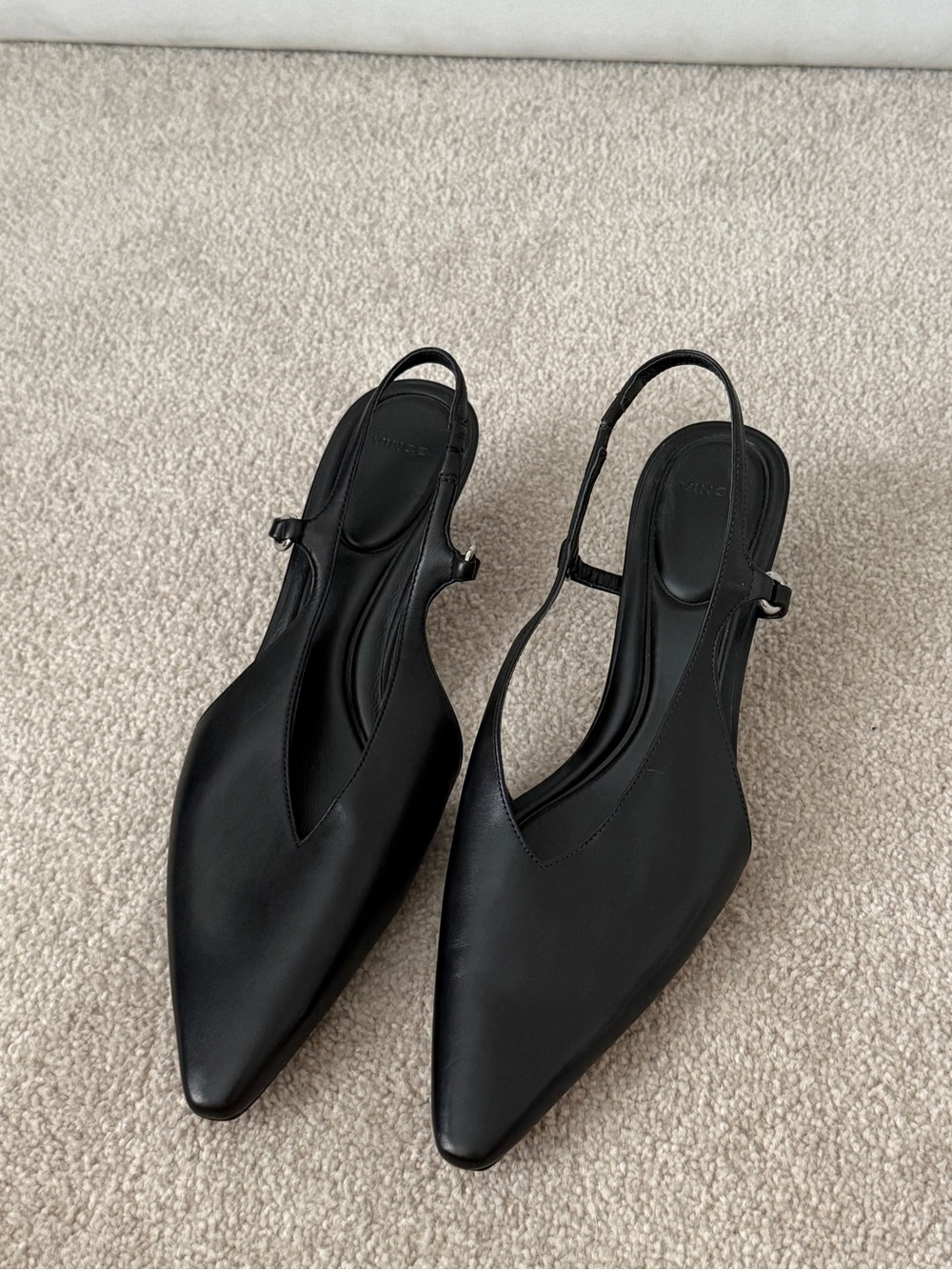 Vince Bianca Leather Slingback Heel - Picture 2 of 2